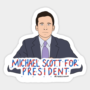 Michael Scott For President Sticker